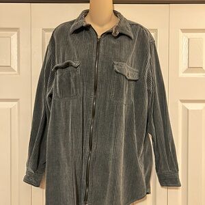 St. John’s Bay Men's Blue Corduroy Shirt Jacket